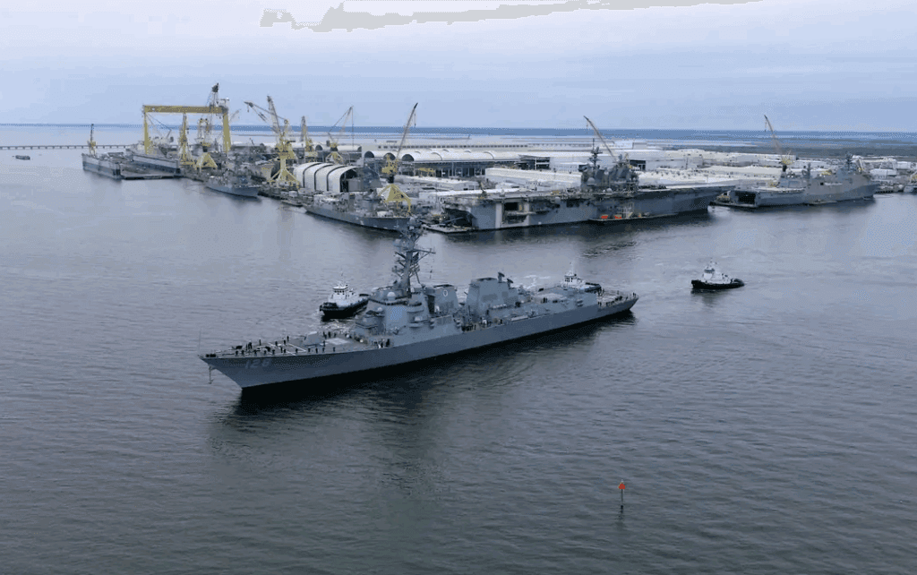 US Navy’s newest Flight III Arleigh Burke-class destroyer heads toward commissioning