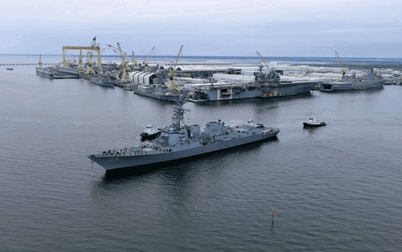 US Navy’s newest Flight III Arleigh Burke-class destroyer heads toward commissioning