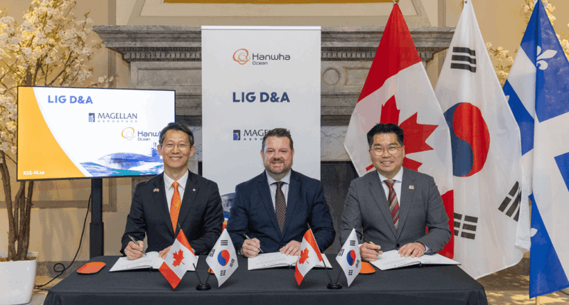 LIG, Magellan Aerospace, and Hanwha Ocean forge alliance to work on CPSP