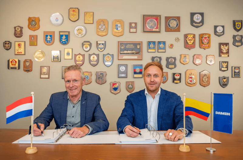 Damen Naval signs contract with Libra-Plast for Colombia’s PES frigate