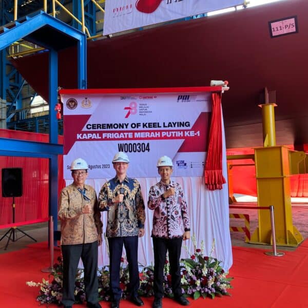 Keel laid for Indonesian Navy’s 1st Arrowhead 140 frigate