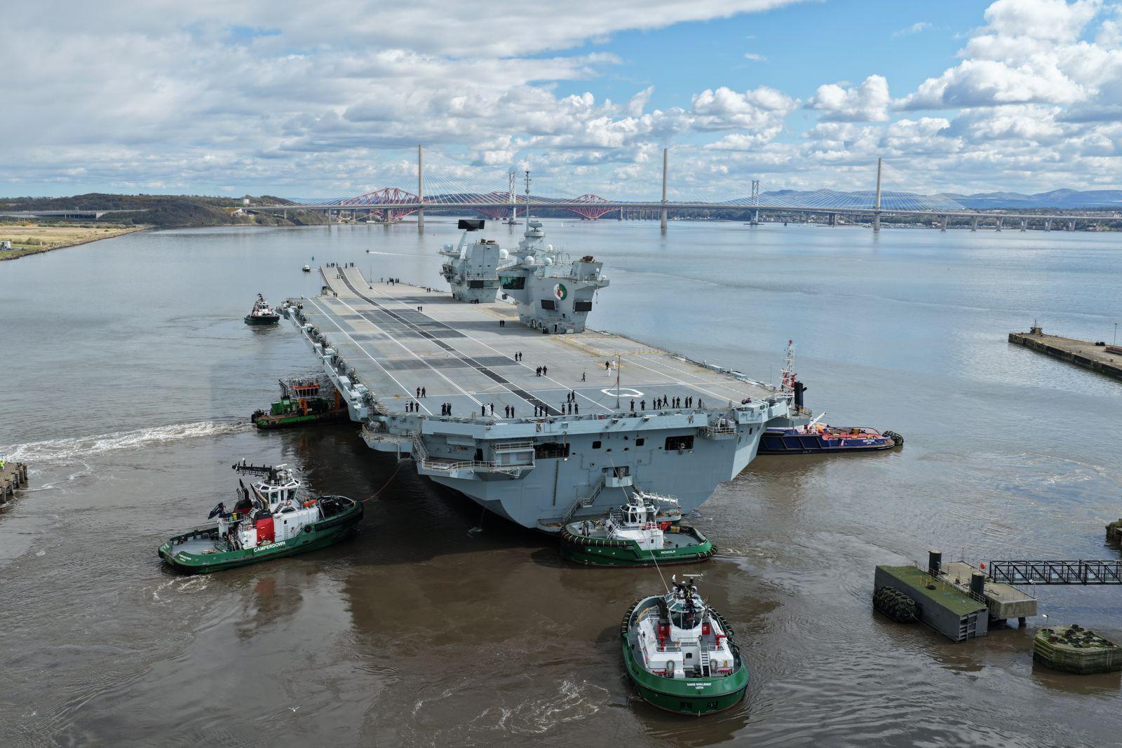 UK’s aircraft carrier returns to sea after major refit